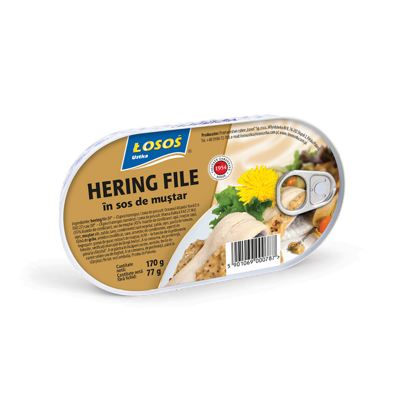 Hering file sos mustar, 170gr