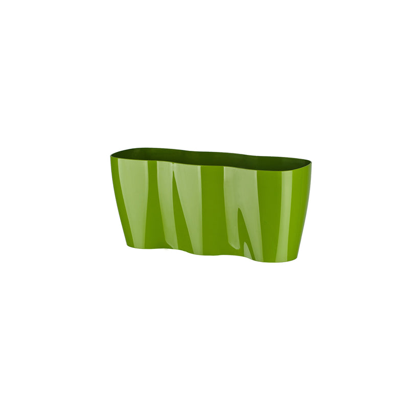 Jardiniera tripla plastic verde, 35x12 cm