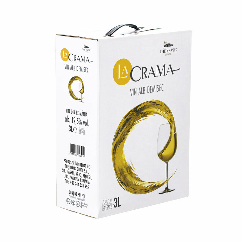 La Crama alb demisec BIB, 3 L