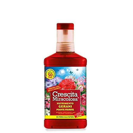 Ingrasamant Crescita Miracolosa pentru muscate si plante cu flori la bidon cu capac dozator, 375ml