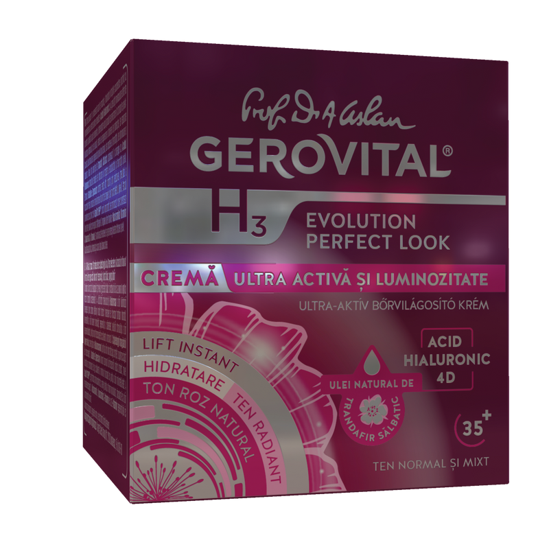 Crema Ultra-activa si Luminozitate Gerovital H3 Evolution Perfect Look