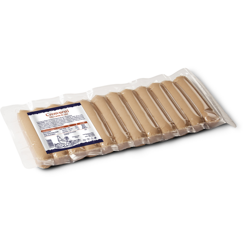 Crenvursti de pui fara membrana, 780g