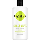 Balsam Syoss Curls&Waves, pentru par ondulat si cret, 440ML