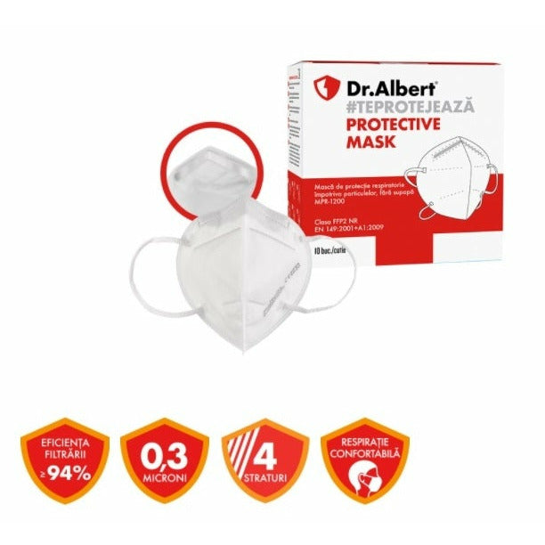 DR. Albert masca protectie respiratorie FFP2, 10 bucati MPR-1200