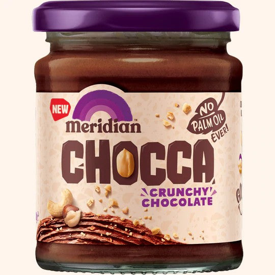 Meridian unt de ciocolata crunchy, 240g