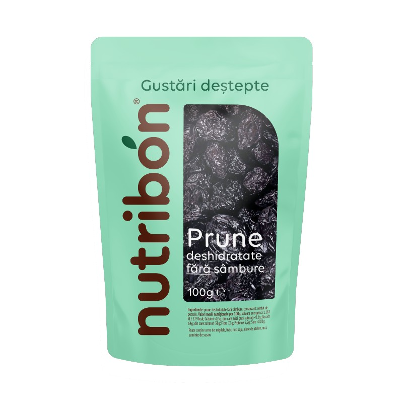 Nutribon prune deshidratate fara samburi, 100 g