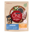 Purina One mini Hrana uscata pentru catei junior cu pui si orez, 800g