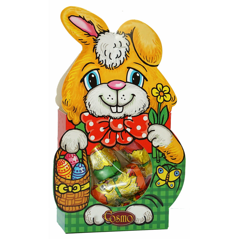 Cosmo carton iepuras cu oua de cioco, 90g