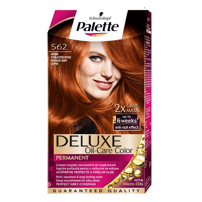 Vopsea de par permanenta Palette Deluxe 562 Aramiu Intens Stralucitor, 135 ml