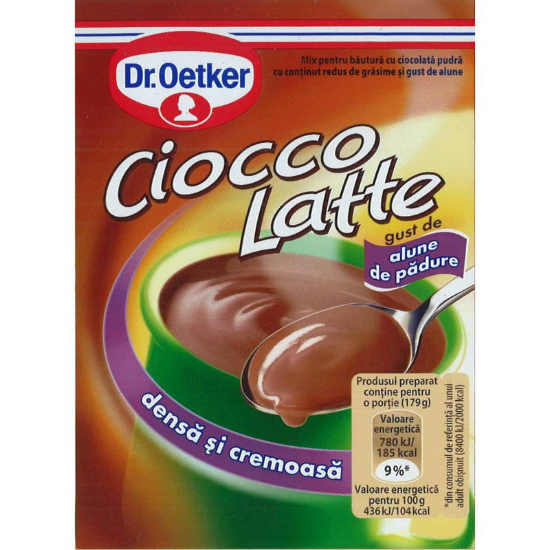 Dr.Oetker Ciocco Latte cu gust de Alune de padure, 25g