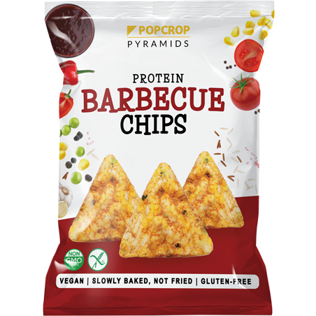 Popcrop chipsuri cu proteina de mazare si aroma de barbeque, 60g