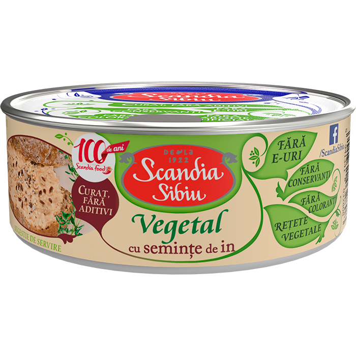 Scandia Sibiu Aperitiv vegetal cu seminte de in si ulei de cimbru, 120g