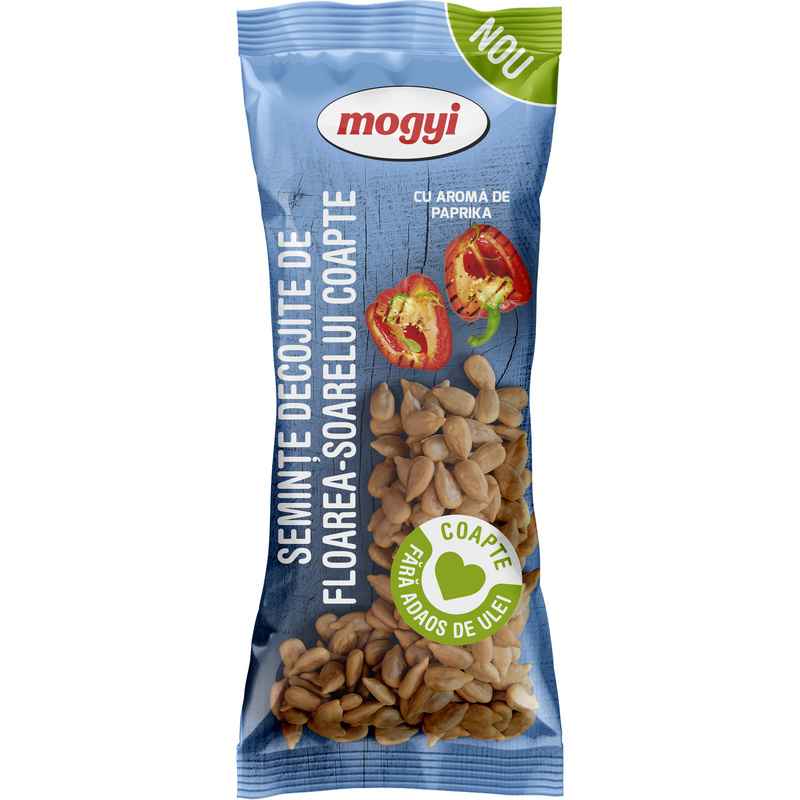 Mogyi Seminte decojite de floarea soarelui cu aroma de paprika, 80g