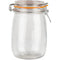 Storage glass jar + lid, 1000 ML