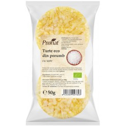 Turte BIO din porumb cu sare, 50g