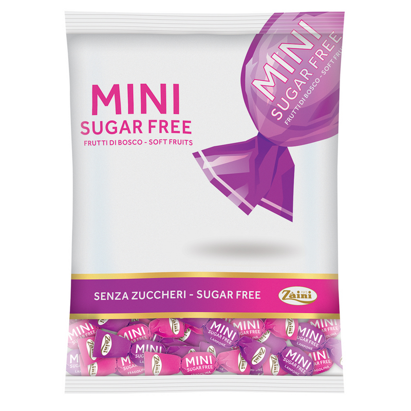 Zaini bomboane cu fructe de padure, fara zahar, 50g
