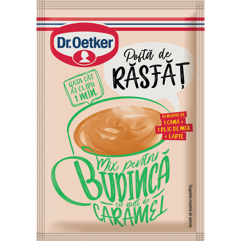 Dr.Oetker Mix pentru Budinca la cana cu gust de Caramel, 28g