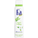 Deodorant spray Anti-perspirant Fa Fresh&Dry Green Tea, formula vegana, 150 ml