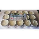 White pill candles burning time 4.5h, 30 pieces / set