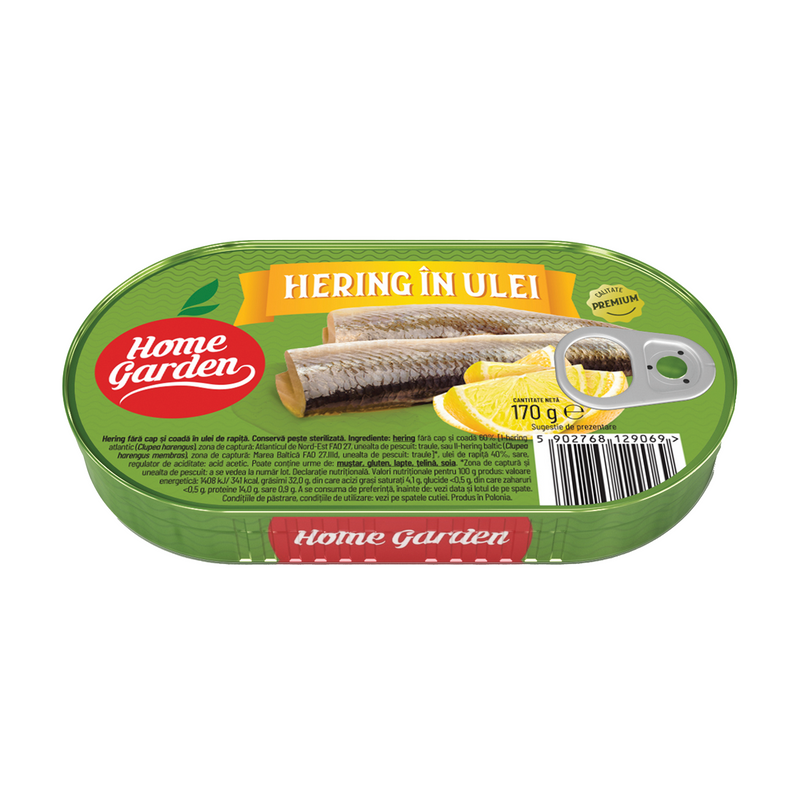 Home Garden hering in ulei, 170gr