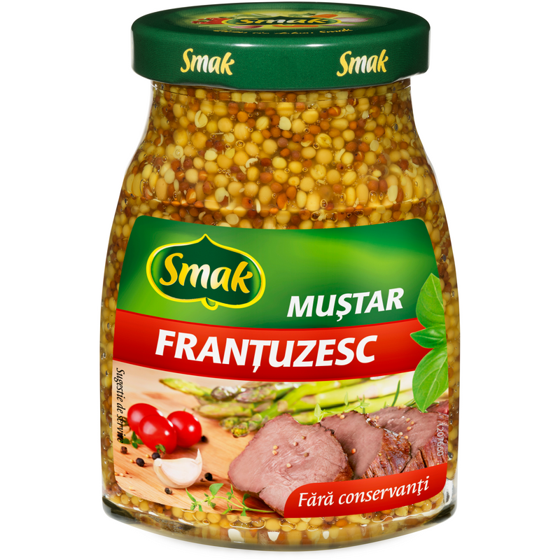 Mustar frantuzesc borcan 180g, Smak