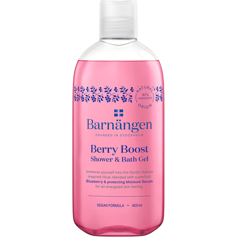 Gel de dus si spumant de baie BarnÃƒÂ¤ngen Berry Boost, vegan, 400 ml