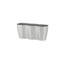 Jardiniera tripla plastic gri, 35x12 cm