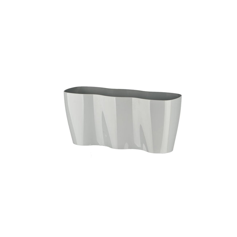 Jardiniera tripla plastic gri, 35x12 cm