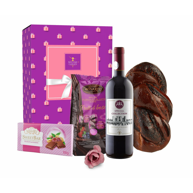 Pachet cadou Pasqua Lila, 1800g