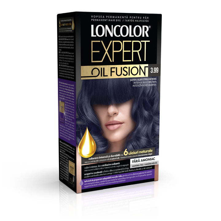 Loncolor Expert Oil Fusion  3.99 Saten albastrui, 115ml