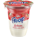 FROOP Tejszínes és sima joghurt ízletes eperhabbal, 150g