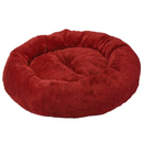 4Dog deluxe okrugli plišani krevet s 52*h9cm crveni