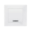 Sedna simple switch with led, 10AX, white