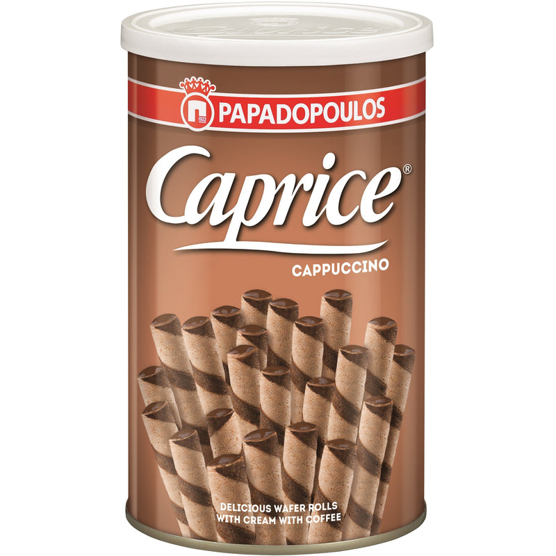 Caprice rulouri de napolitane crocante  cu crema de cafea, 250 gr