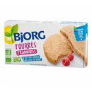 Bjorg eco biscuiti umpluti cu  zmeura, 175g