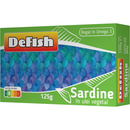 Defish sardina in ulei, 125 g