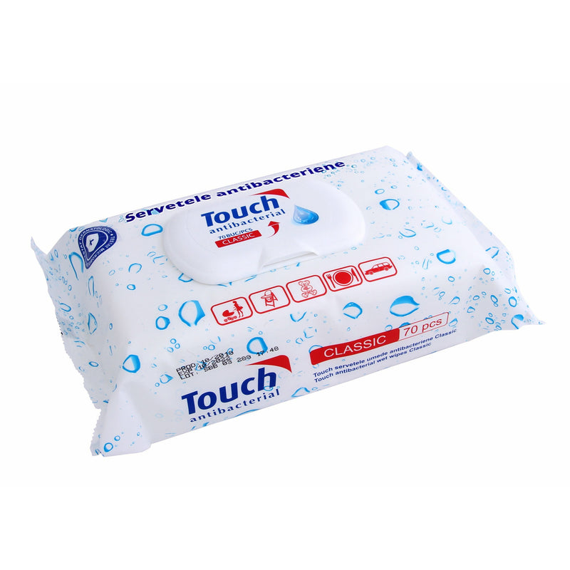 Touch Servetele antibacteriene clasic, 70 bucati