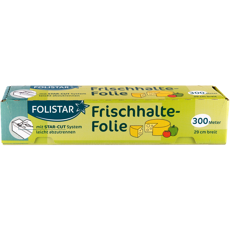 FOLISTAR Folie alimentara 300m 29 cm latime, cu dispozitiv de taiere