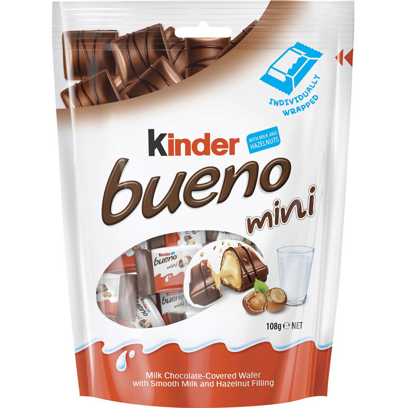 Kinder bueno mini batoane napolitana, 108g