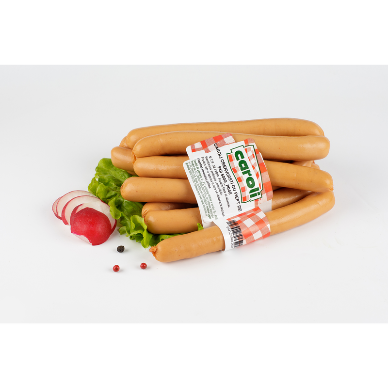 Caroli cremwursti cu piept de pui, 500 g