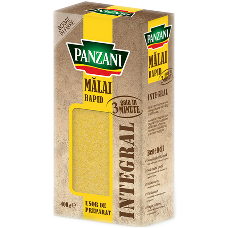 Panzani malai rapid integral pentru mamaliga, 400g
