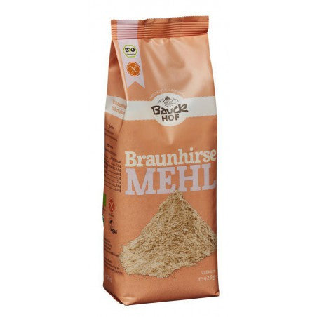 Bauckhof bio faina integrala de mei brun fara gluten, 425 g