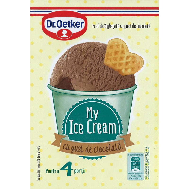 Dr.Oetker Praf de Inghetata cu gust de Ciocolata, 69g