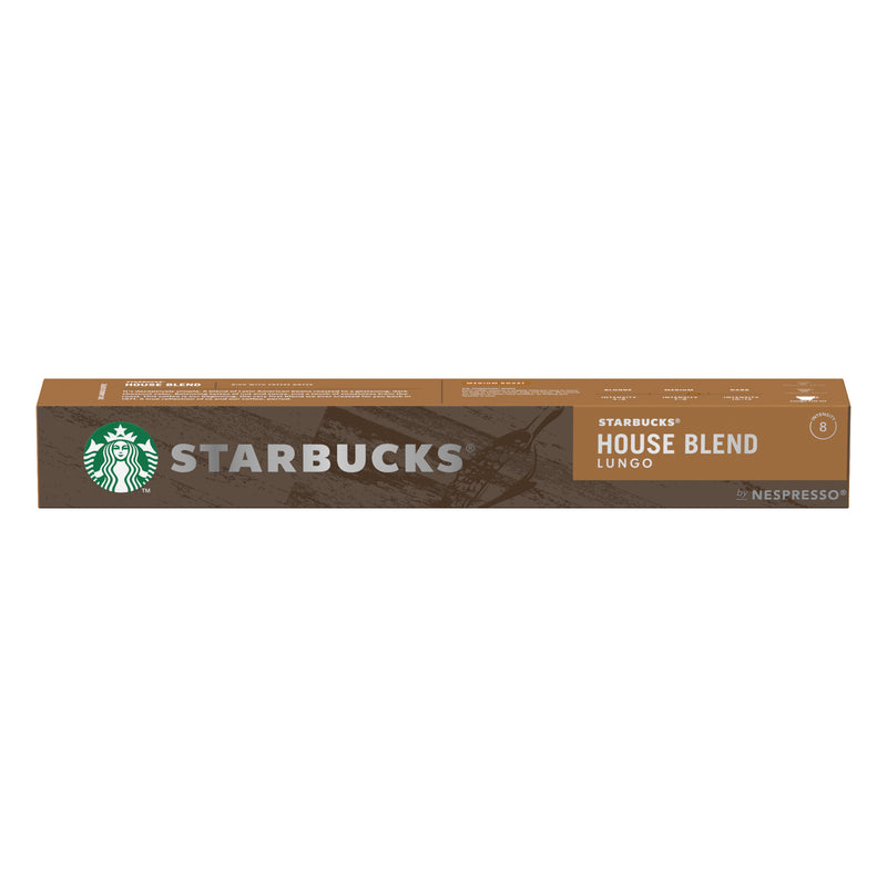Starbucks House Blend by Nespresso, capsule cafea, prajire medie, cutie cu 10 capsule, 57g