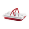 Tava prajitura capac plastic, 42x29cm cherry
