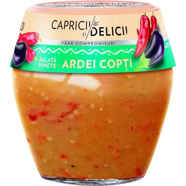 Salata de Vinete Capricii si Delicii si Ardei Copti, 240 g