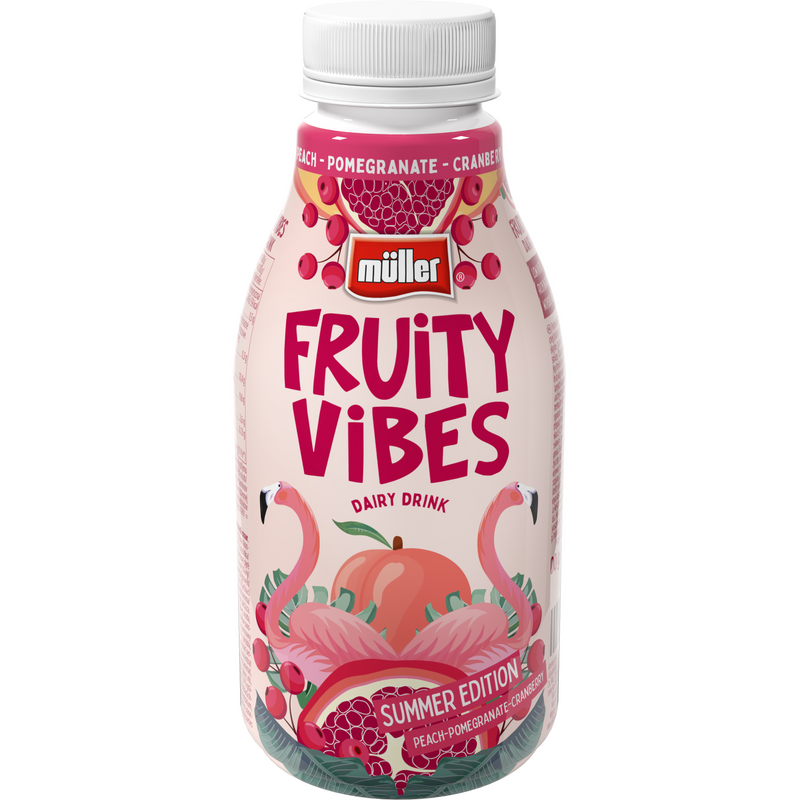Muller bautura lactata fructata -FRUITY VIBES (piersica-rodie-merisor), 500 g
