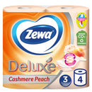 Zewa Deluxe Peach Cashmere, 3-lagiges Toilettenpapier, 4 Rollen