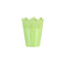 Koronka ghiveci dantelat din plastic verde, 12 cm