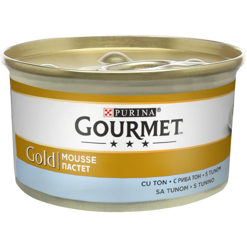 GOURMET GOLD Mousse cu Ton, hrana umeda pentru pisici, 85 g